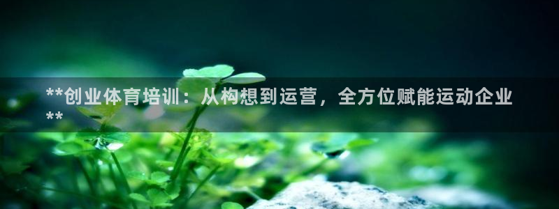 富联平台登录注册账号：**创业体育培训：从构想到运营