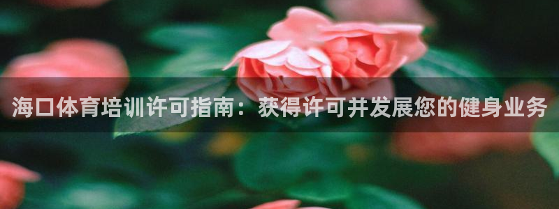 富联平台荐 585341：海口体育培训许可指南：获得